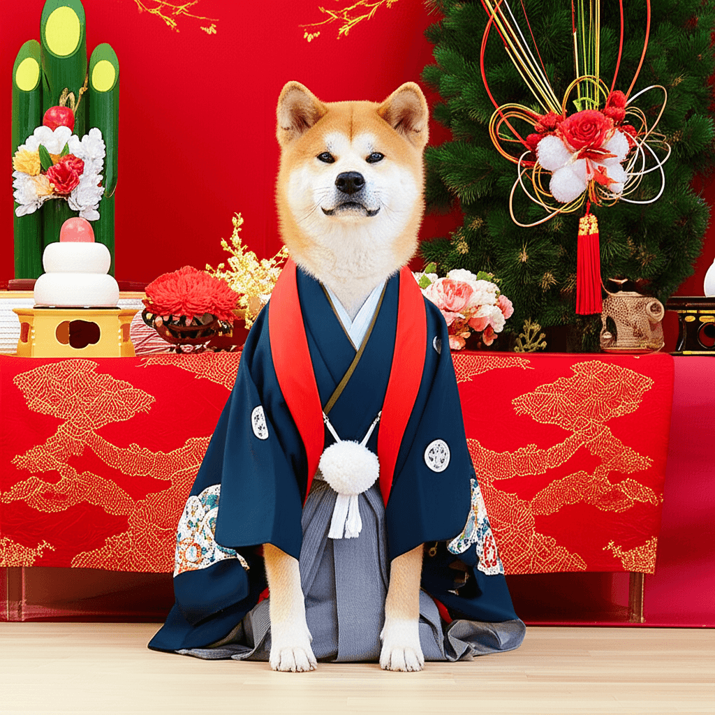 New Year Greeting (Kimono)